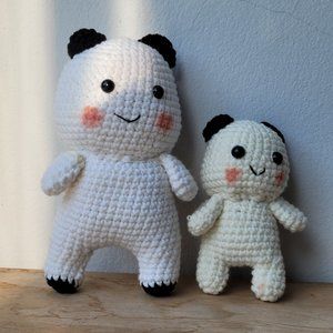Handmade Wool Felt Couple Figurines - Anniversary Gift for Him and Her